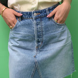 ROLLAS CUTOFF DENIM SKIRT