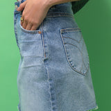 ROLLAS CUTOFF DENIM SKIRT