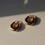 FIGARO 14K GOLD VERMEIL HOOPS