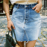 ROLLAS CUTOFF DENIM SKIRT