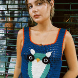 VINTAGE OWL KNIT VEST