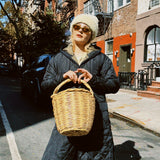 LARGE CANE BIRKIN BASKET