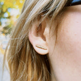 BAGUETTE STUD EARRINGS