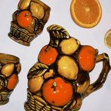 VINTAGE CITRUS PITCHER & CUP SET