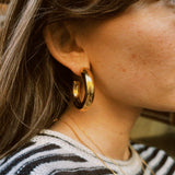 CHUNKY GOLD HOOPS