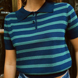 MORRISON KNIT STRIPE POLO