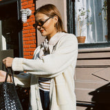 VINTAGE WOOL CREAM SLOUCHY CARDIGAN