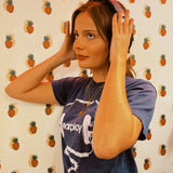 VINTAGE "EARPLAY" NAVY TEE