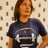 VINTAGE "EARPLAY" NAVY TEE