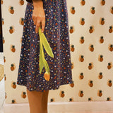 VINTAGE 70s CALICO PRAIRIE MIDI SKIRT