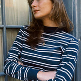 VINTAGE NAVY STRIPE LONG SLEEVE TEE