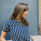 VINTAGE NAVY STRIPE RAGLAN