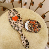 HEART HANDMADE HAIR BRUSH, TORTOISE