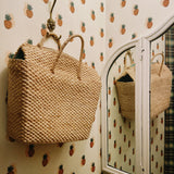 VINTAGE STRAW BASKET BAG